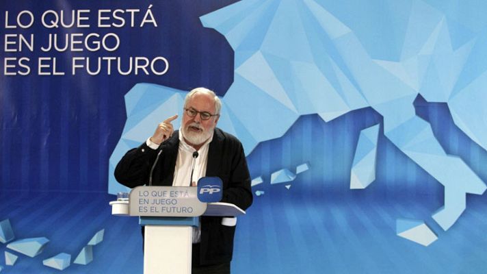 Telediario 1 - Arias Cañete arremete contra las políticas socialistas