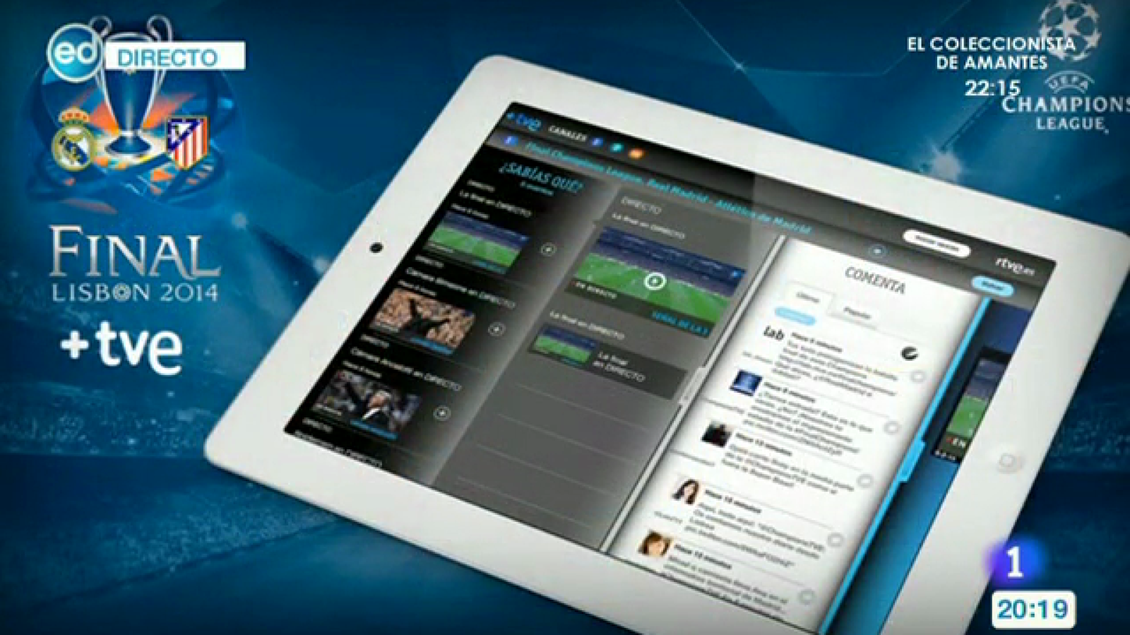 Final Champions 2014 - Real Madrid - Atlético de Madrid (Despliegue en redes)