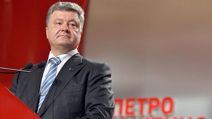 Telediario 1 - Poroshenko se procrama presidente de Ucrania