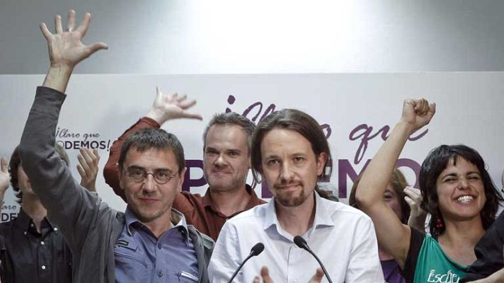 Telediario 1 - La gran sorpresa de estas elecciones: Podemos