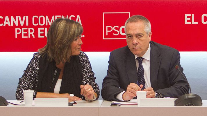 Telediario 1 - Congresos en el PSOE también en Cataluña y Navarra
