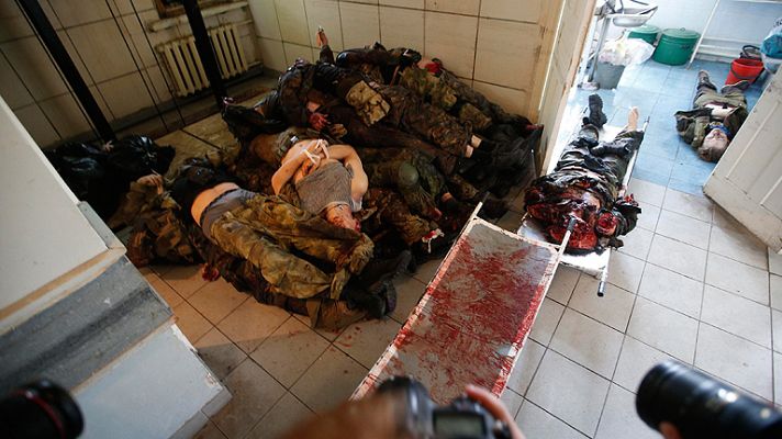 Telediario 1 - Combates en Donetsk