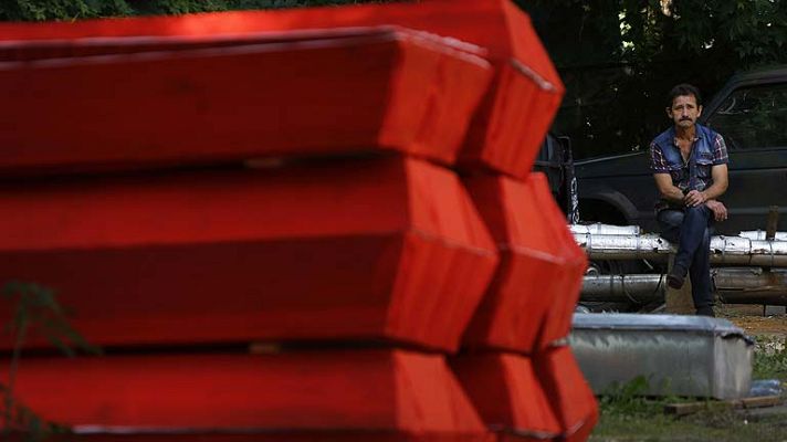 Telediario 1 - Retención de más observadores de la OSCE en Ucrania