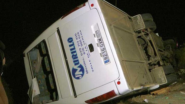 Telediario 1 - Accidente de Monterrubio