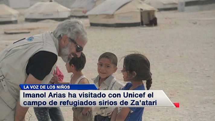 Cuéntame cómo pasó - Imanol Arias campo de refugiados sirios de Za'atari