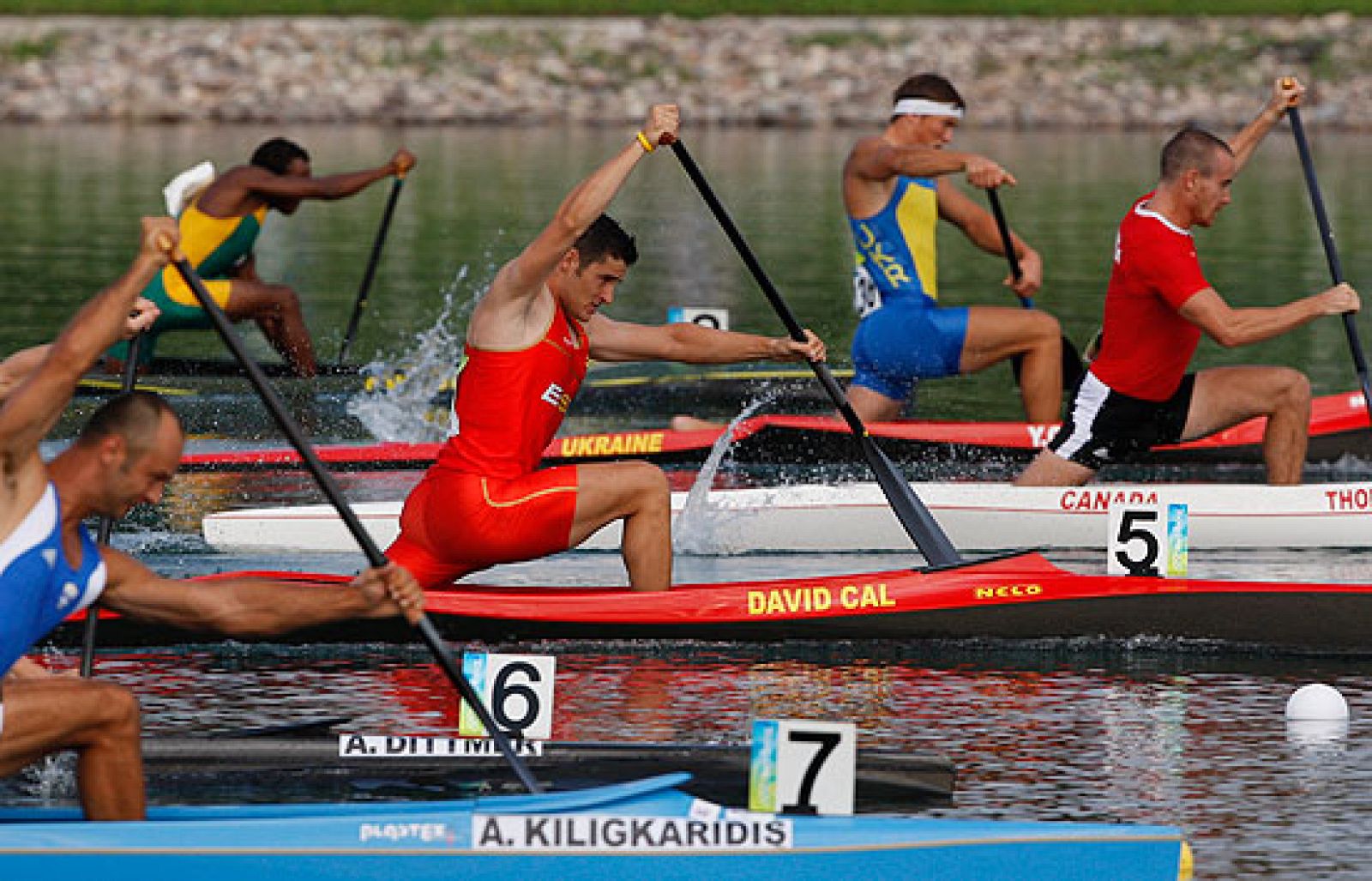 David Cal se ha clasificado directamente a la final de C1, tras pasar la meta en primer lugar, por delante de sus dos rivales directos, el alemán y el canadiense.