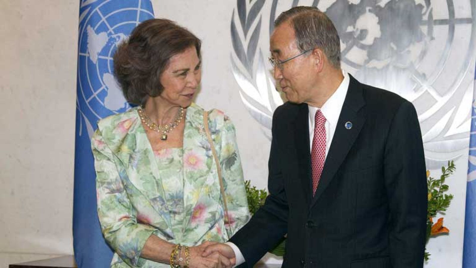 Doña Sofía recibe un premio de la ONU por su labor humanitaria