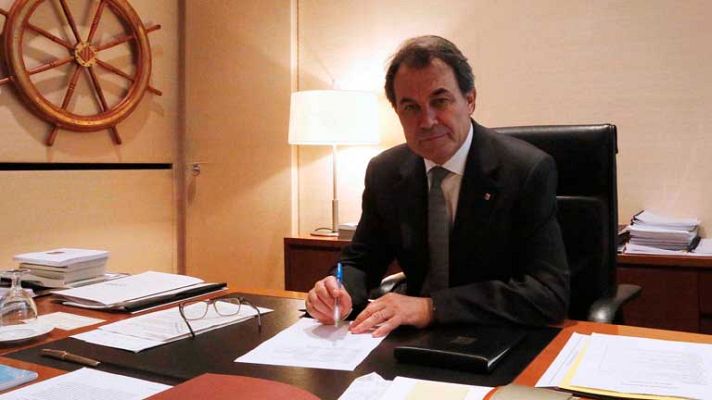 Telediario 1 - Artur Mas sí acudirá a la proclamación de Felipe VI