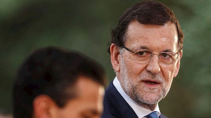 Telediario 1 - Rajoy cree que el rey lleva "muy bien" la abdicación
