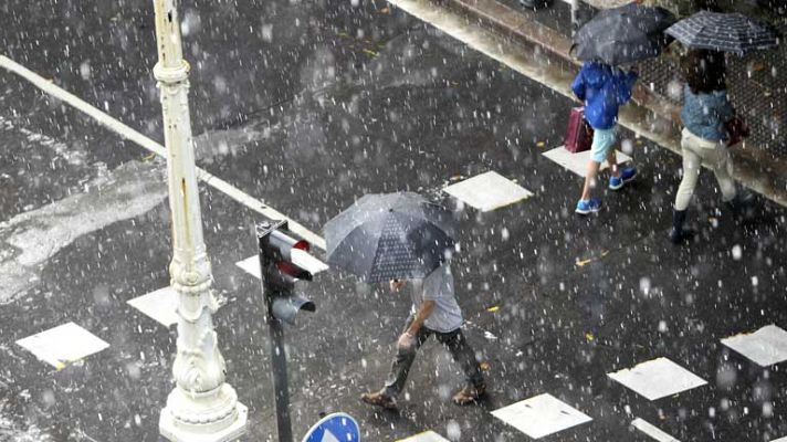El tiempo - Probabilidad de chubascos en áreas montañosas