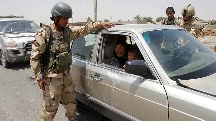 Telediario 1 - Éxodo por los combates en Irak