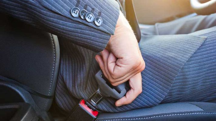 Telediario 1 - Cinturón que detecta si el conductor se está durmiendo