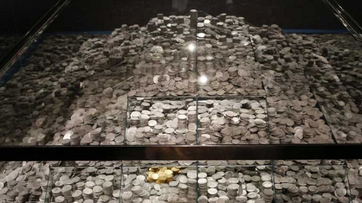 Telediario 1 - Cargamento de la Fragata la Mercedes