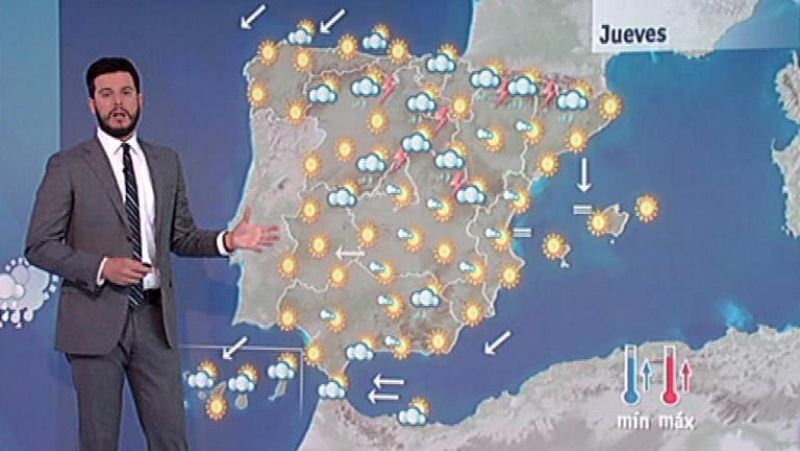 Más calor en todo el país y tormentas en sistemas montañosos del norte