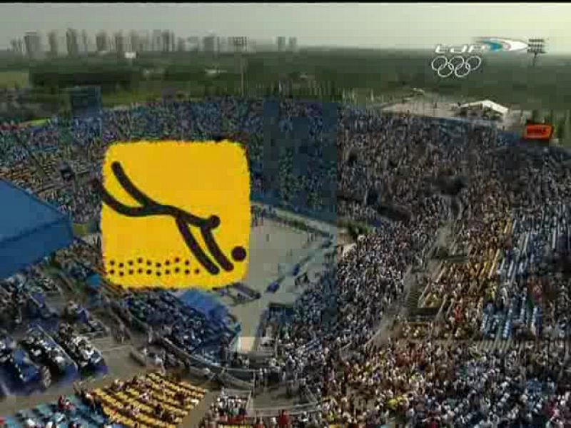 Voleyplaya femenino. Semifinal Tian Jia / Wang (CHI) - Xue / Zhang Xi (CHI)