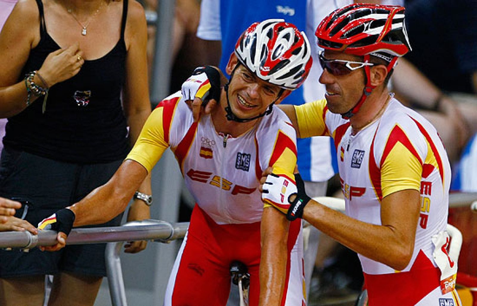 El minuto que les valió la plata a Joan Llaneras y Toni Tauler en ciclismo en pista, modalidad madison.