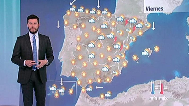 Tormentas en el Pirineo y el Sistema Ibérico