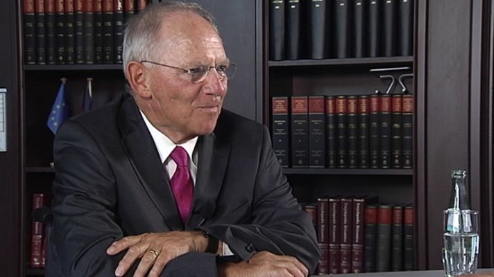  - El ministro de Finanzas alemán, Wolfgang Schäuble: "España tiene un gran futuro"