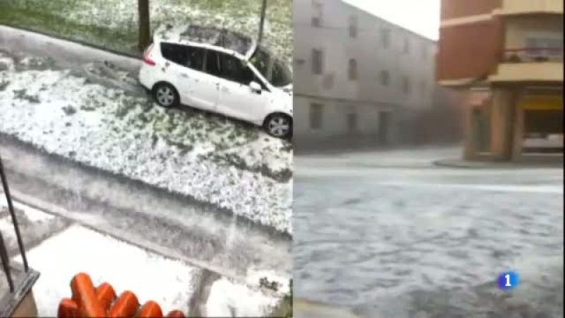 Espectacular pedregada a Torelló i al centre de la comarca d'Osona