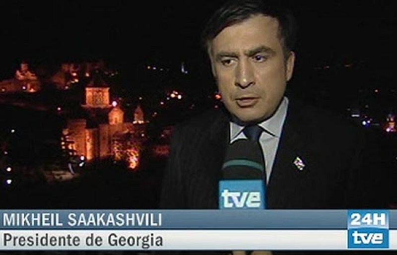 Entrevista exclusiva de TVE al presidente de Georgia