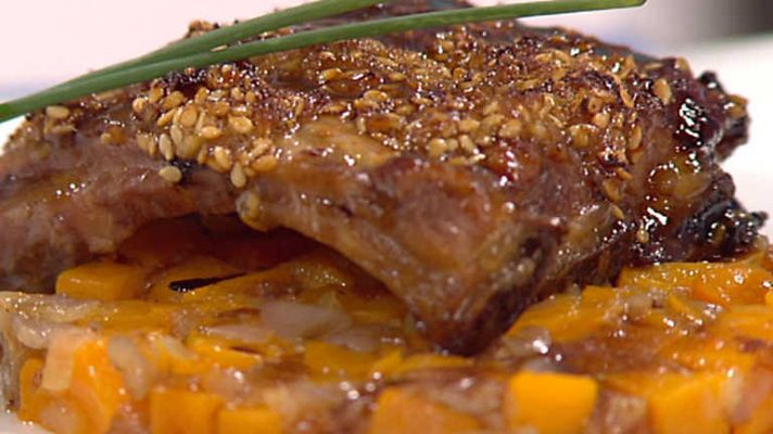 Cocina con Sergio - Costillar mil aromas con lasaña afrutada