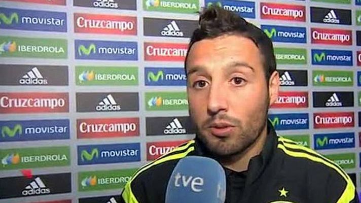Telediario 1 - Cazorla: "Del Bosque tiene el apoyo del grupo"