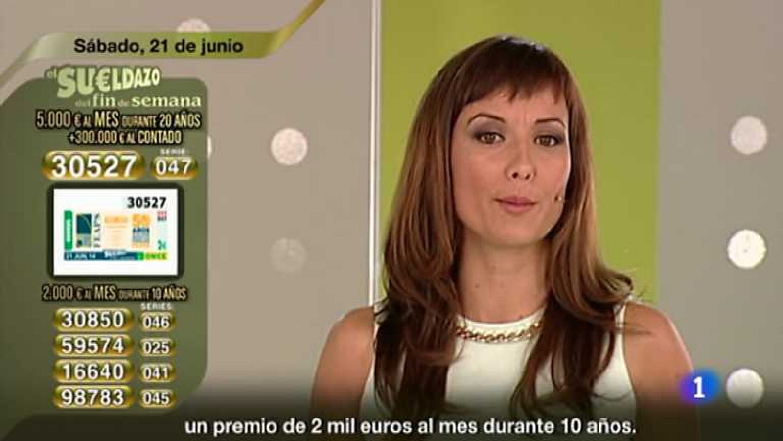 Sorteo ONCE - 21/06/14 - Ver ahora