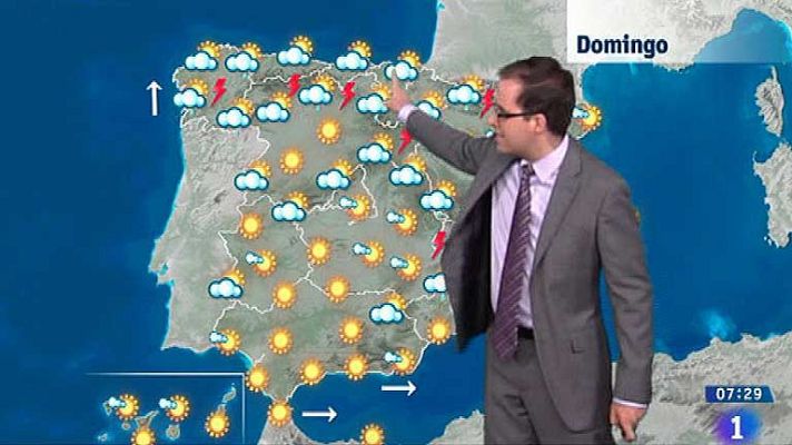 El tiempo - Tormentas fuertes en el norte