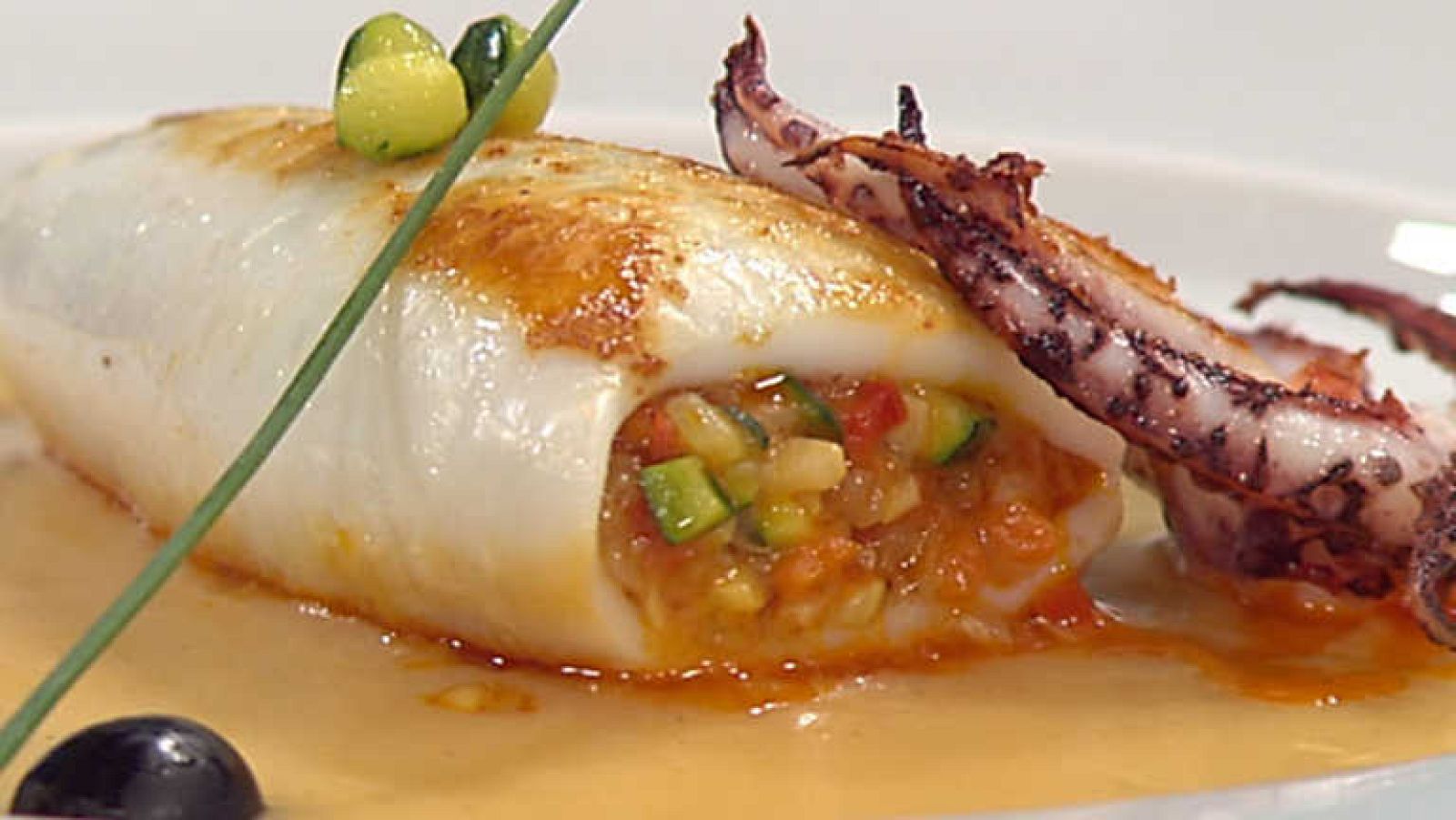 Cocina con Sergio - Calamares rellenos con pisto  - Ver ahora