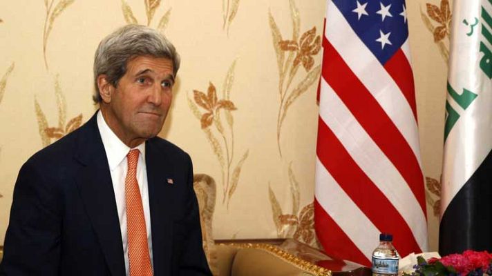 Telediario 1 - Kerry visita el Kurdistán iraquí