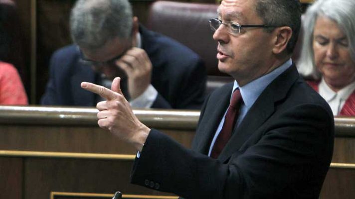 Telediario 1 - Gallardón y la igualdad de la justicia