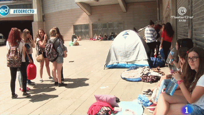España Directo - Largas colas para el concierto de One Direction