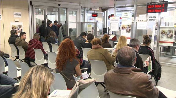 Telediario 1 - Aumentan ofertas de empleo y firmas de contratos