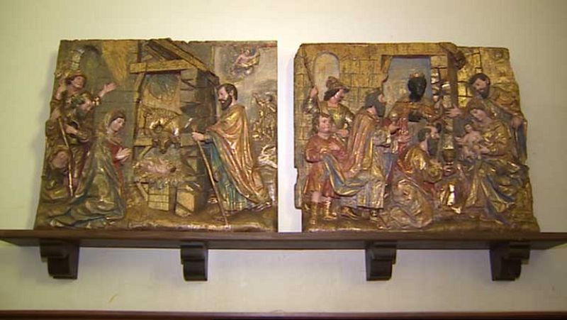 Aparecen los retablos robados en Amusco dos décadas después