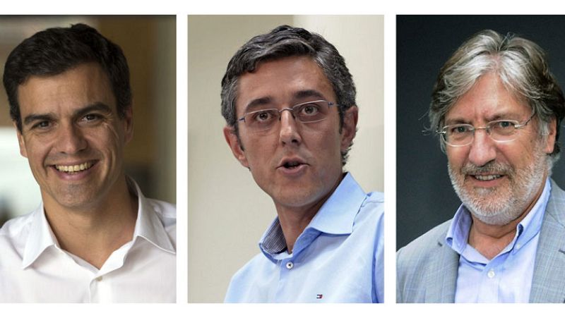 Los tres candidatos comienzan la campaña a la secretaría general del PSOE