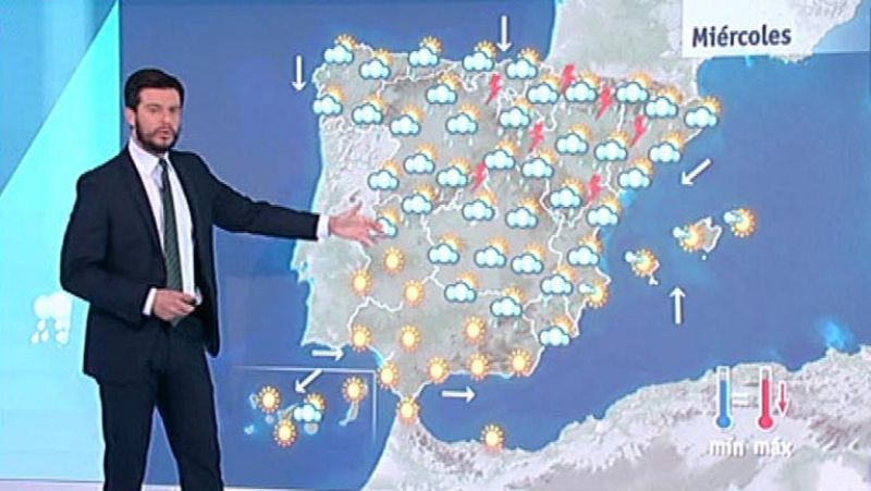 Tormentas en el cuadrante nororiental y bajada de temperaturas