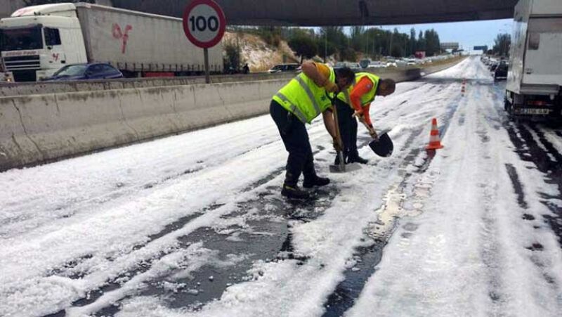 Tormentas fuertes en Aragón, Navarra, La Rioja y Castellón