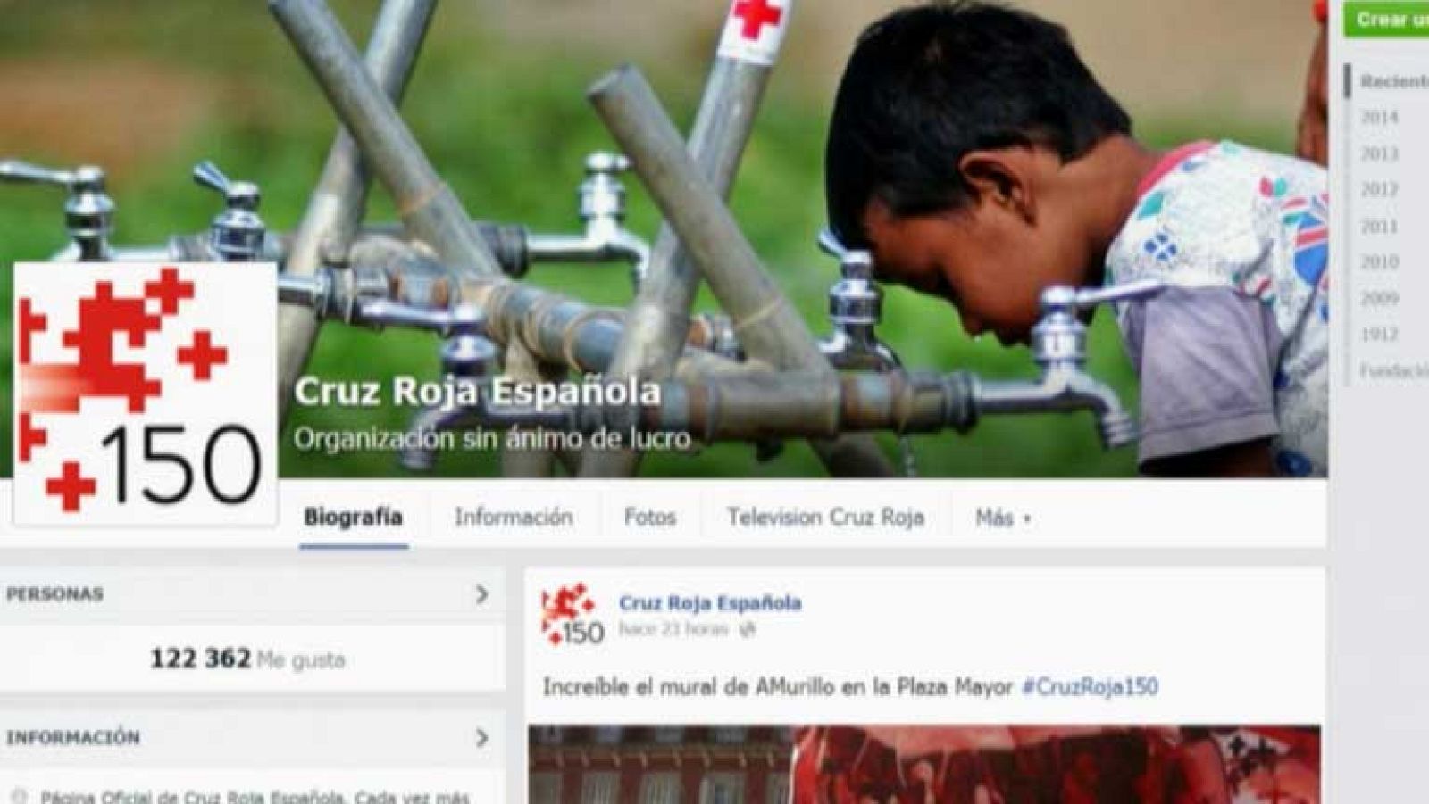 Cruz Roja también hace uso de las redes sociales para sensibilizar a la gente
