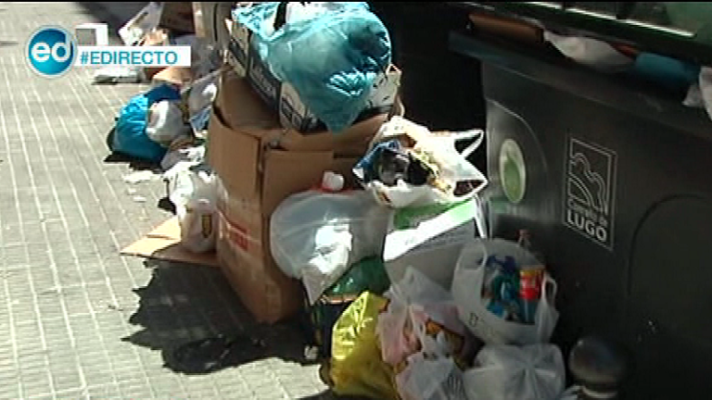 España Directo - La huelga de basuras de Lugo cumple un mes