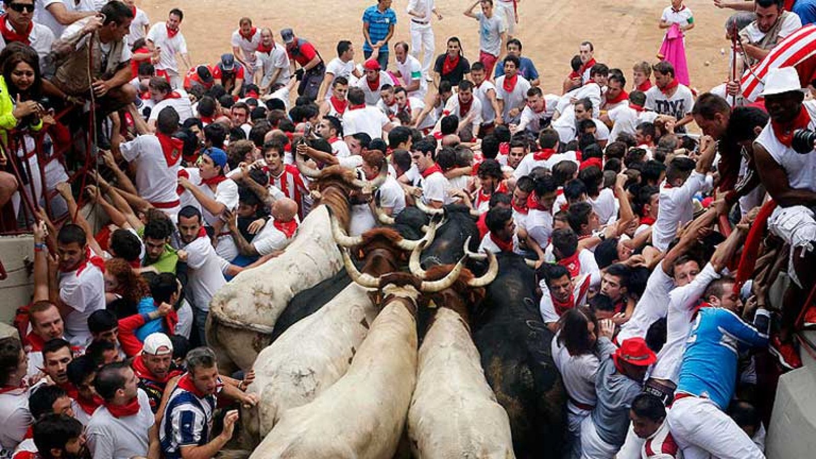 Un año de uno de los encierros más angustiosos en Pamplona