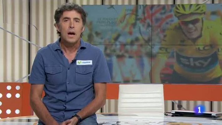 Telediario 1 - Perico Delgado analiza la 8ª etapa