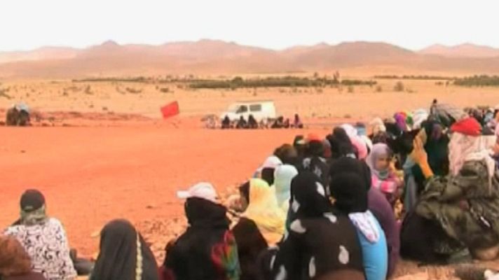 Telediario 1 - Siguen las protestas en Marruecos contra la empresa minera