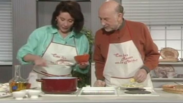 Con las manos en la masa - Potaje de arroz con alcachofas y alcachofas rellenas