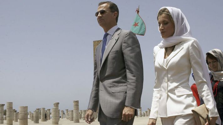 Telediario 1 - Segunda jornada del viaje oficial de los reyes a Marruecos