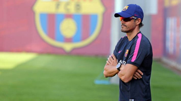 Telediario 1 - Primer entrenamiento del Barça de pretemporada