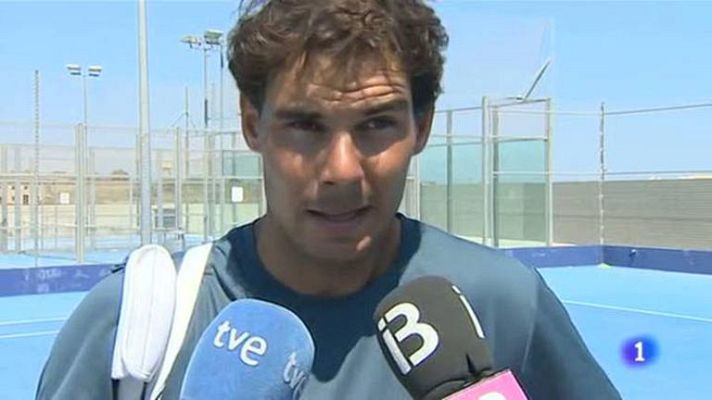 Telediario 1 - Nadal afronta con "ánimo" la gira americana