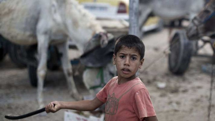 Telediario 1 - Otra noche infernal en Gaza