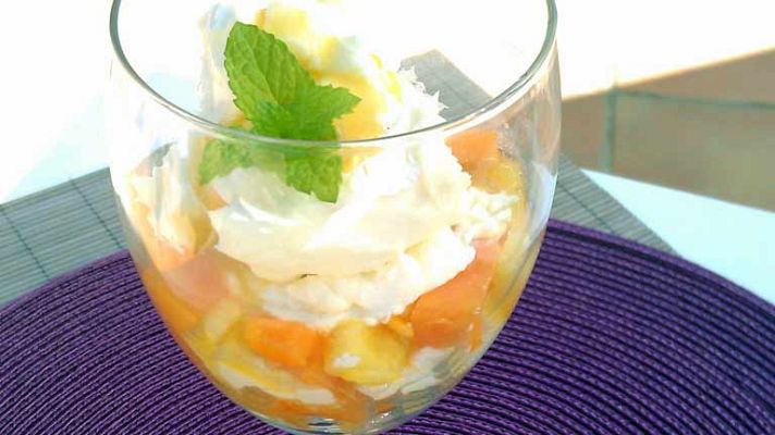 RTVE Cocina - Copa de fruta tropical con mascarpone