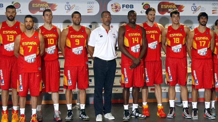 Telediario 1 - La selección española de baloncesto empieza a preparar el Mundobasket