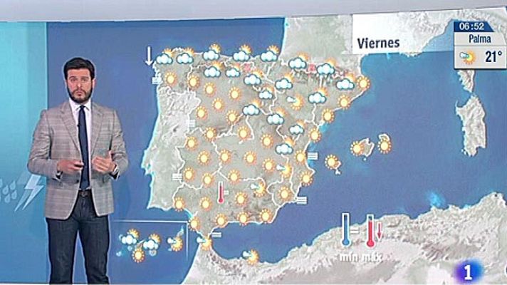 El tiempo - Tormentas fuertes en el Pirineo y en el Cantábrico oriental